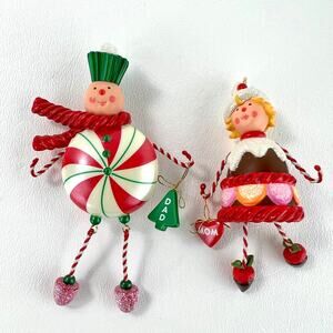 Hallmark Keepsake Ornaments Candy Mom Candy Dad 2008 Boxed Two Ornaments